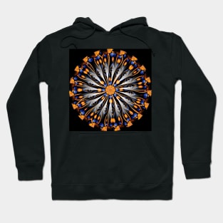 Orange and blue abstract Hoodie